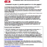 Ne pas s'y perdre quand on n'a rien gagné !